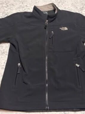 The North Face Apex Bionic Jacket Girls Large Black – Fleece Lined Softshell 019